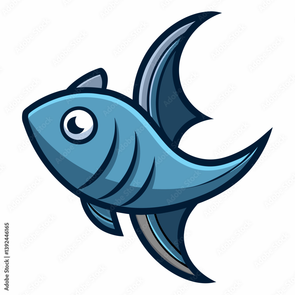 Fototapeta premium vector illustration of a fish