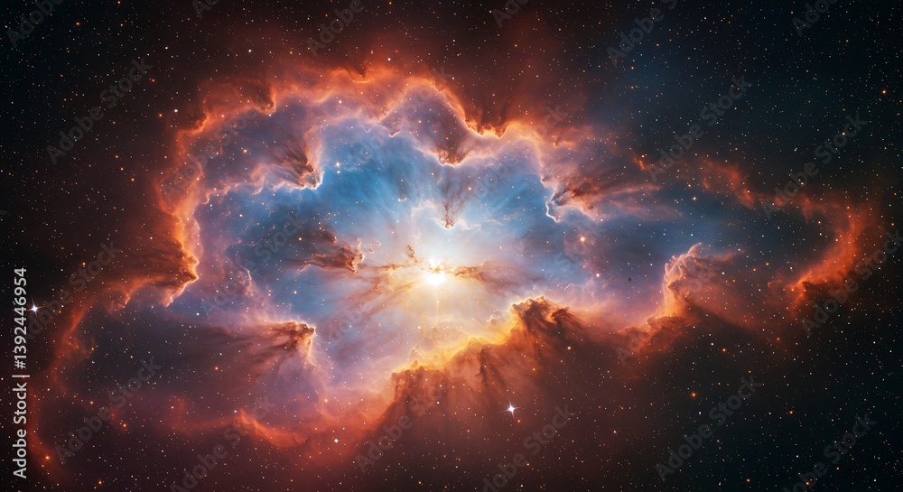 Obraz premium Cosmic Bloom AI Generated