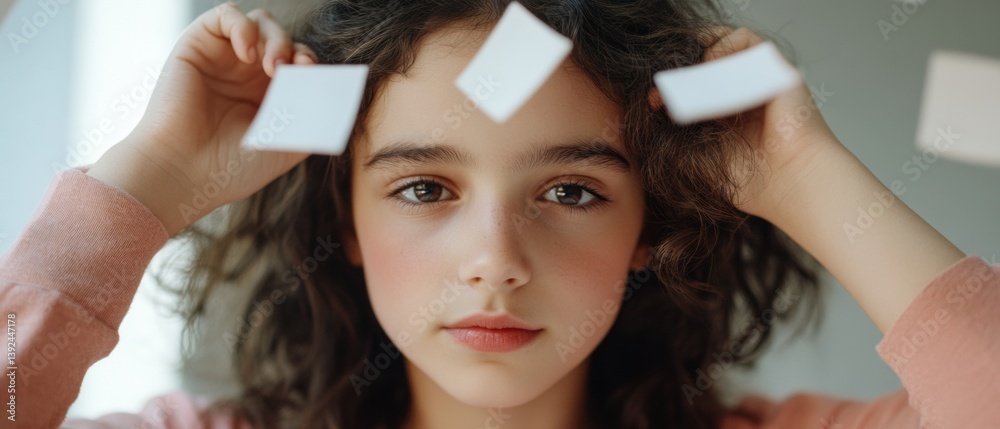 Fototapeta premium Mindful Literacy Gen Z Learning Revolution - Dyslexia Awareness and Spring Reading Challenge for Empowered Young Creators