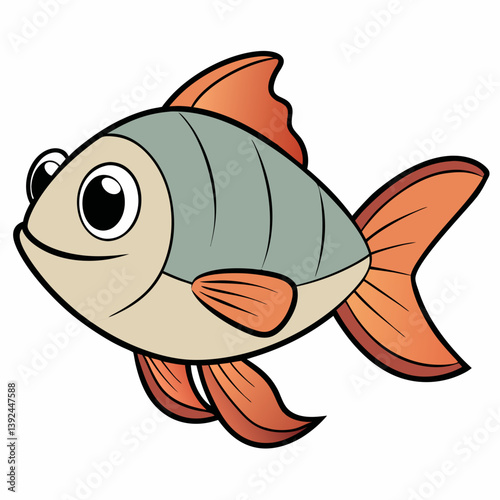 vector illustration of a fish