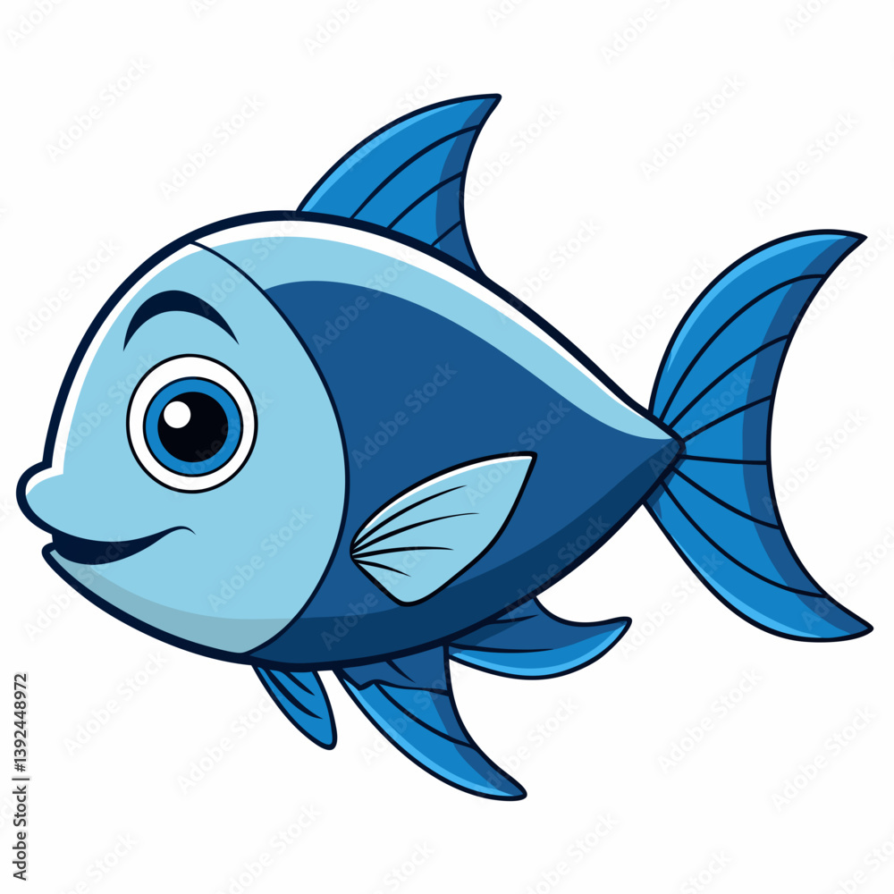 Obraz premium vector illustration of fish