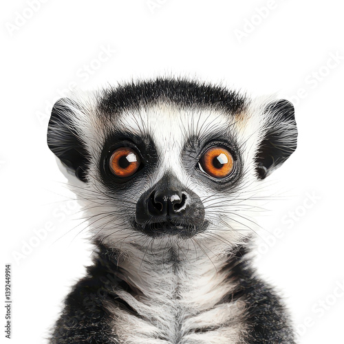 Lemur png curious lemur png exotic primate png big-eyed lemur portrait png jungle animal png transparent background image