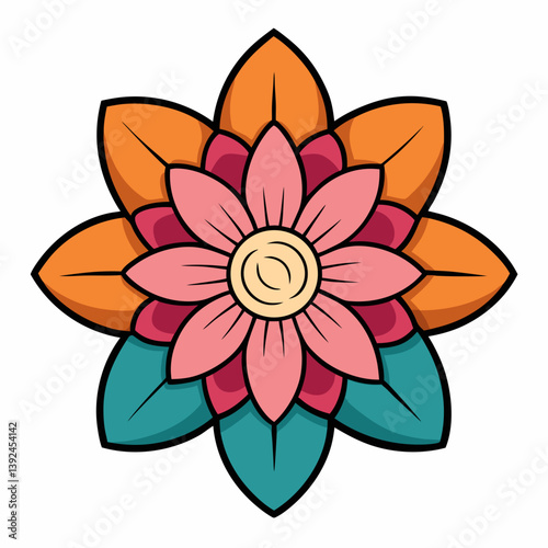 flower, vector, floral, nature, design, lotus, illustration, pattern, plant, summer, leaf, art, icon, spring, decoration, pink, blossom, petal, flora, symbol, ornament, color, bloom, beauty, wallpaper