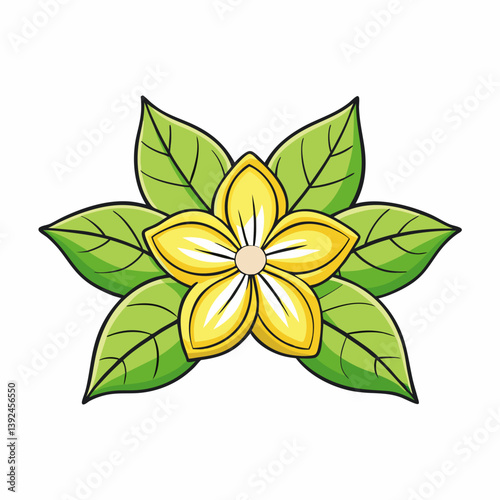 vector illustration of an abstract flower