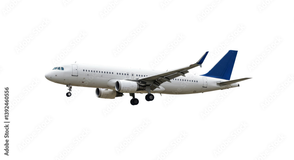 Fototapeta premium Isolated Airplane in Flight