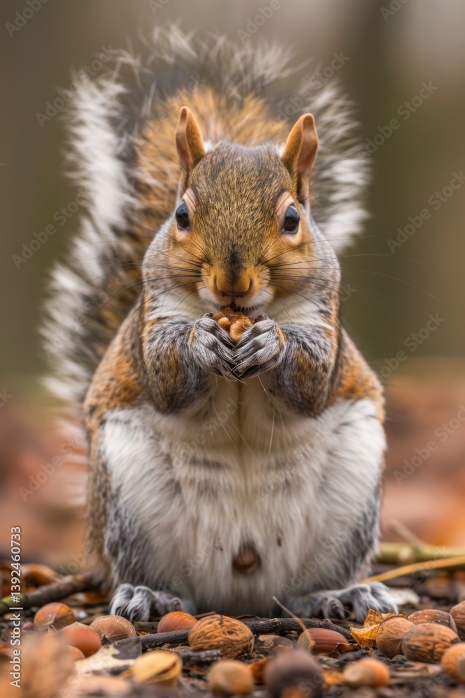 Squirrel with stuffed cheeks Squirrel with stuffed cheeks