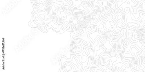 Modern topography digital map design White background with topographic world grid wave Topographic map geographic line texture.	
