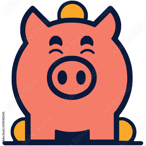 Piggybank Savings Finance Wealth Cartoon