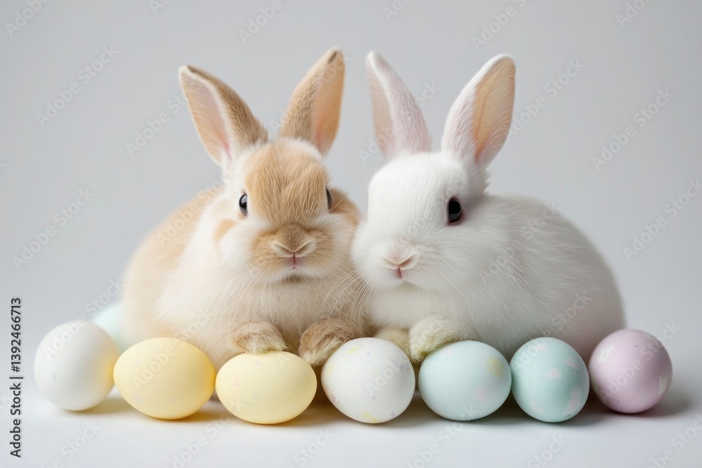 Fototapeta premium Easter bunnies bunny rabbits animals.