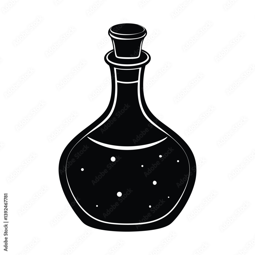 Potion Bottle vector silhouette Potion Bottle vector silhouette