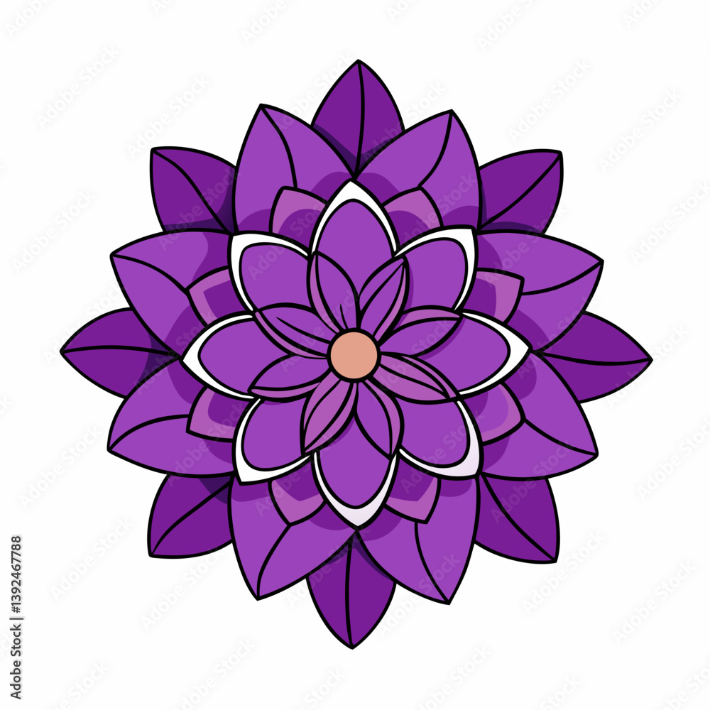 Fototapeta premium vector pink flower