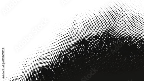 Grid spotted pattern. Abstract grunge halftone lined texture. Subtle grain texture overlay. Grunge vector background.