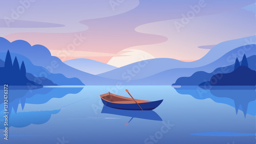 boat on the lake