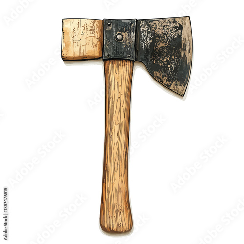 Axe on white 