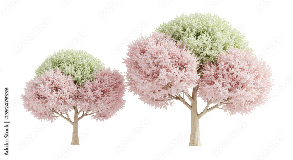 Fototapeta premium Isolated flowering tree