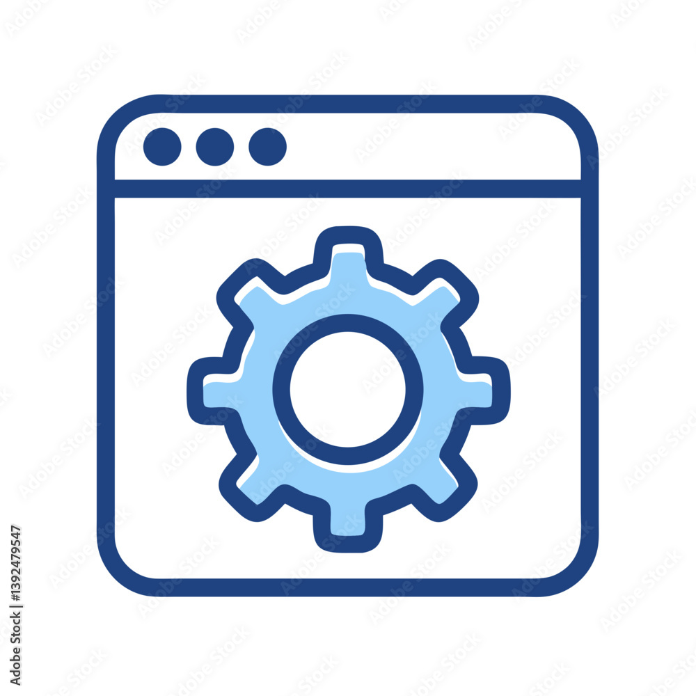 Gear Icon Representing Settings or Preferences Icon Design Gear Icon Representing Settings or Preferences Icon Design