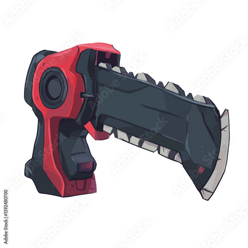 Modern cutter on white 
