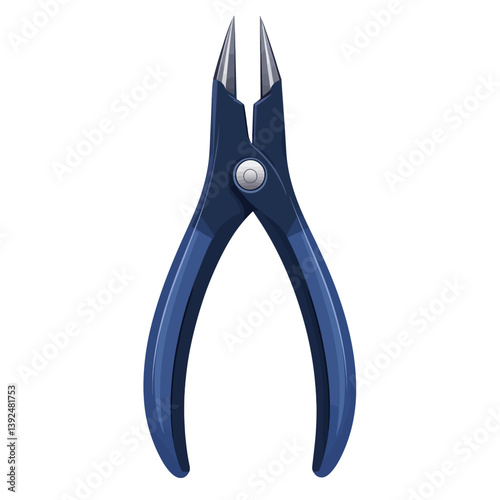Modern pliers isolated on white 