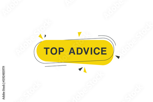Top advice banner vector modern label element design icon. web or marketing template.