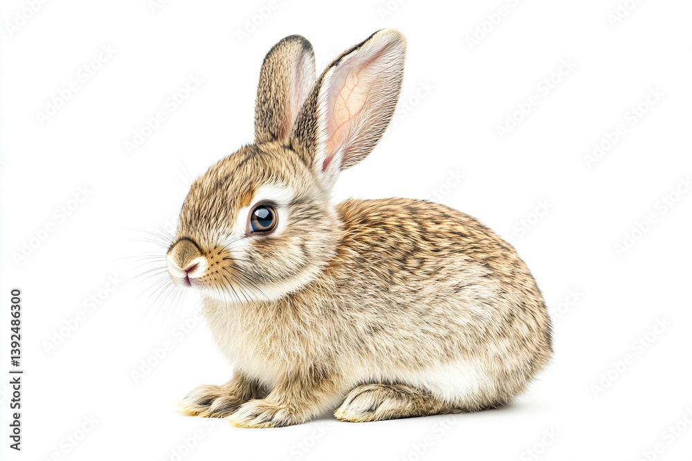 Obraz premium a small rabbit sitting on a white surface