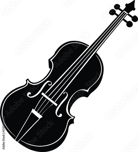 violin isolated on white