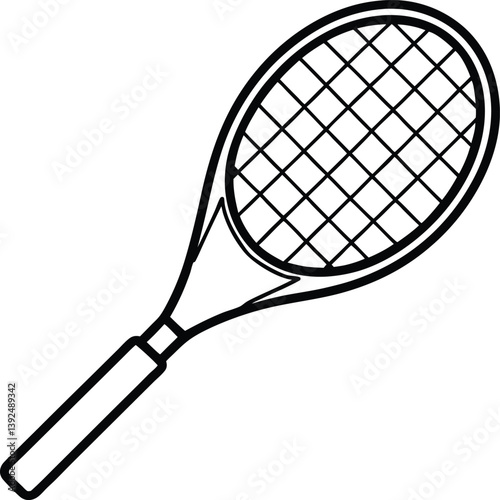 tennis racket vector