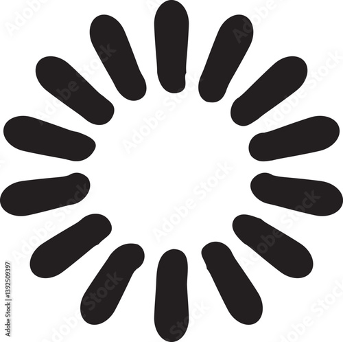 Radial Pattern Vector Half