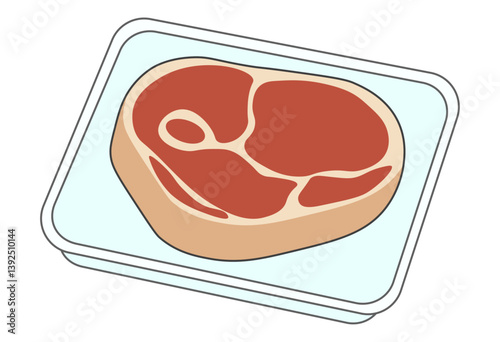 Illustration of Holding a Steak with Tongs