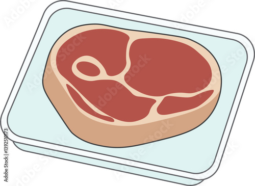 Illustration of Holding a Steak with Tongs
