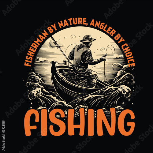 Fishing t shirt design