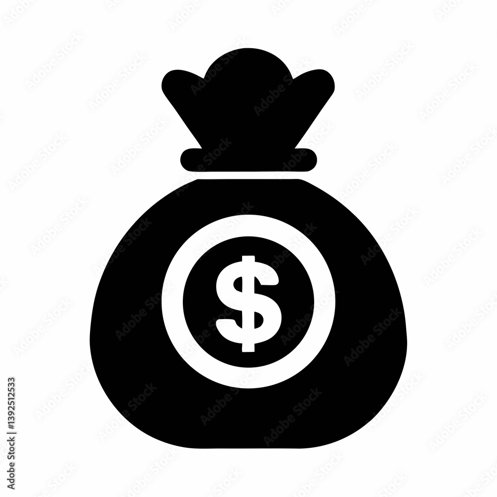 Money Bag Icon Dollar Sign Symbol Finance Investment Wealth Savings Money Bag Icon Dollar Sign Symbol Finance Investment Wealth Savings