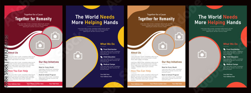 Charity flyer template , charity donation editable social media posts and Flyer, ads banner and volunteer social media post banner template