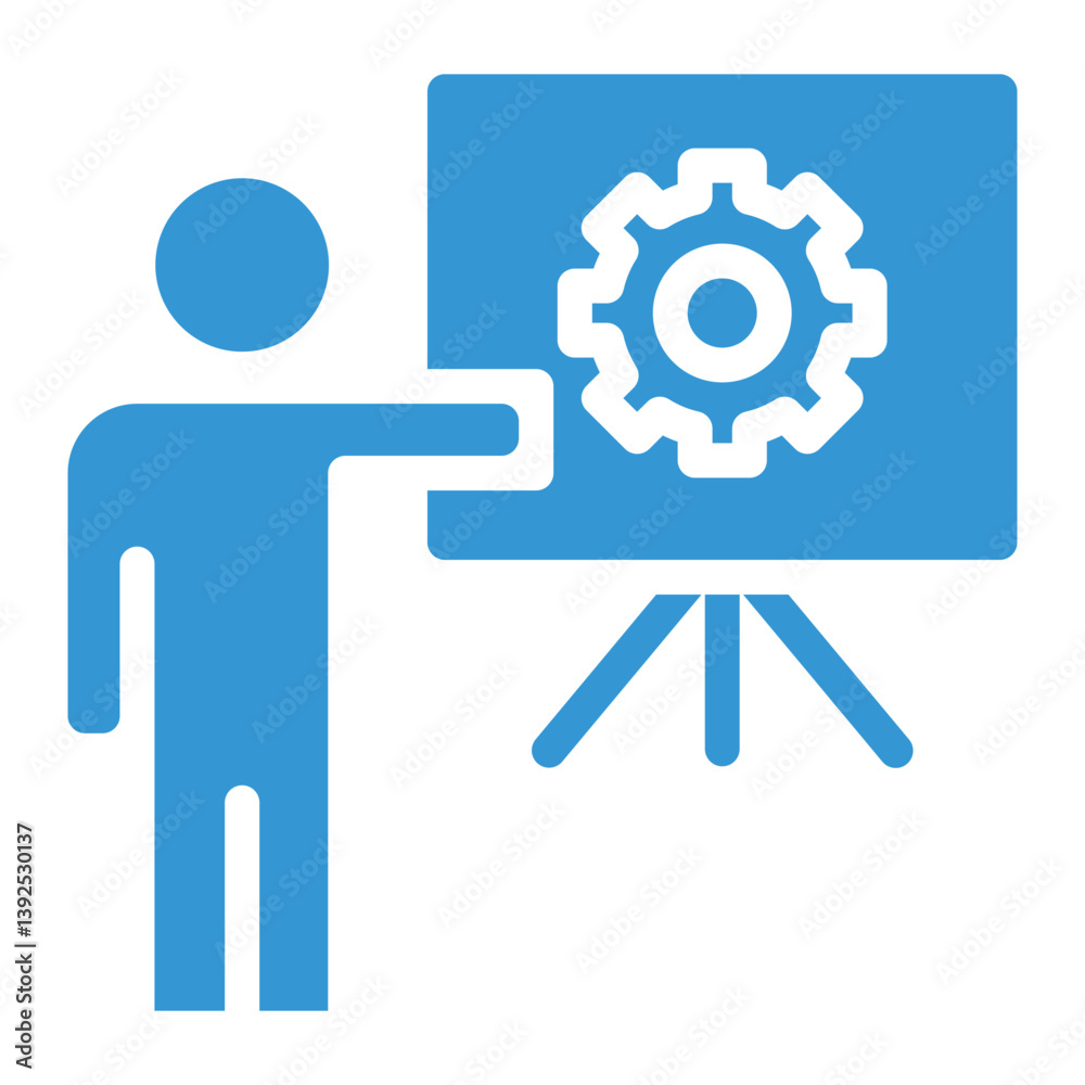 Obraz premium mentoring business tranning icon