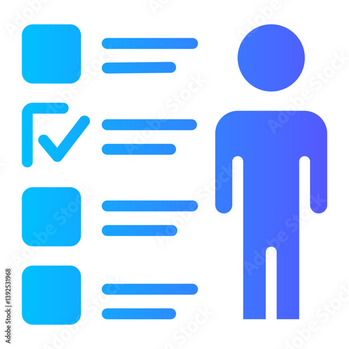 personal taks evaluation icon