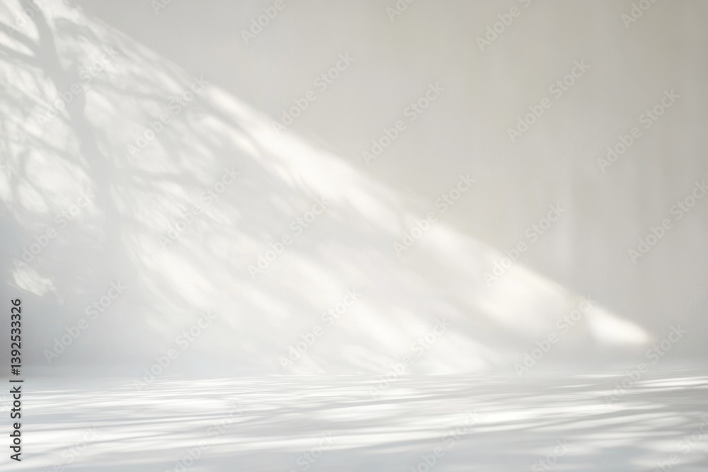 Light and Shadow on a White Studio Background Light and Shadow on a White Studio Background