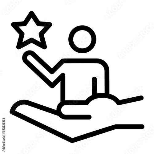 personal achievement support icon