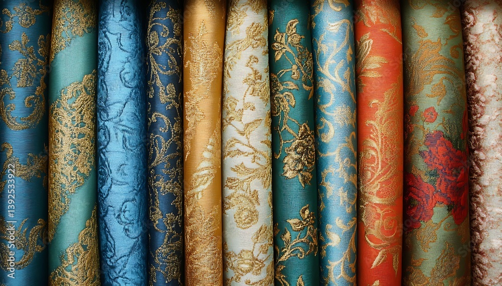 Fabric Rolls Displayed Fabric Rolls Displayed
