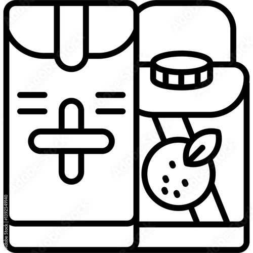 Carton Box Icon Vector Element
