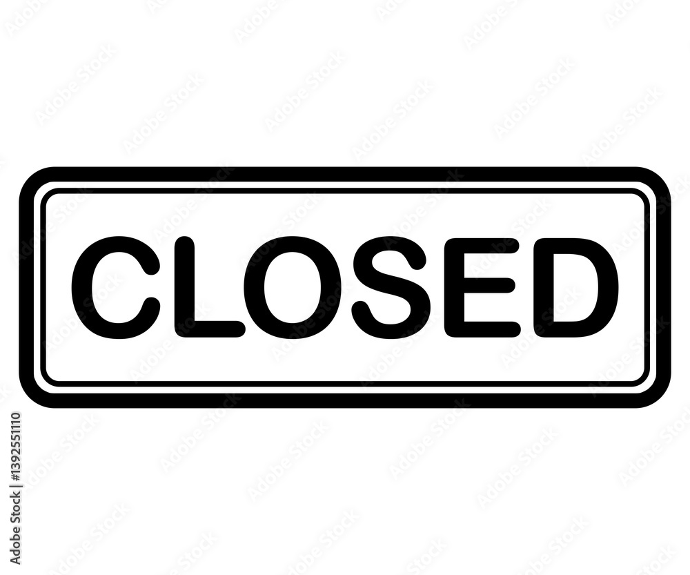 closing sign black icon element transparent background png file closing sign black icon element transparent background png file
