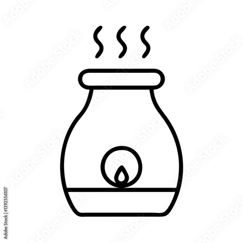 Aromatherapy oil diffuser vector icon essential oil diffuser aroma therapy diffuser scent diffuser for home use