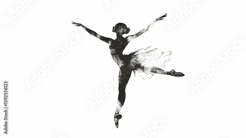 drawing ballet dancer illustration