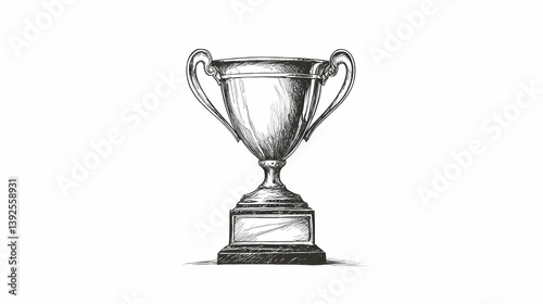drawing of a trophy illustration
