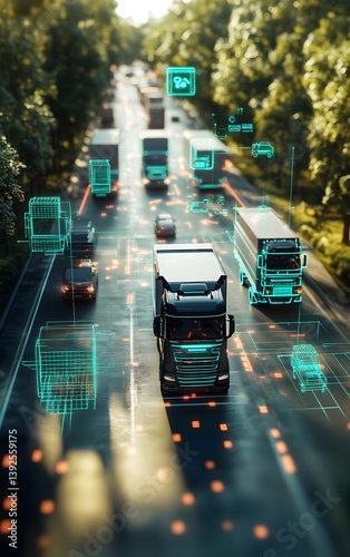 AI driven scheduling for freight and cargo management, automated delivery routes, optimized fleet management, real-time tracking