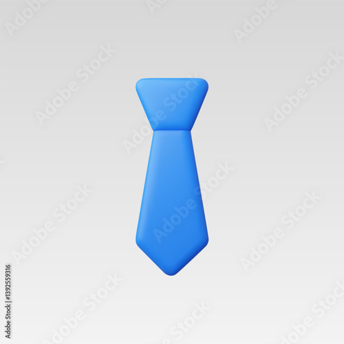 3d Realistic Tie Sign Icon vector illustration
