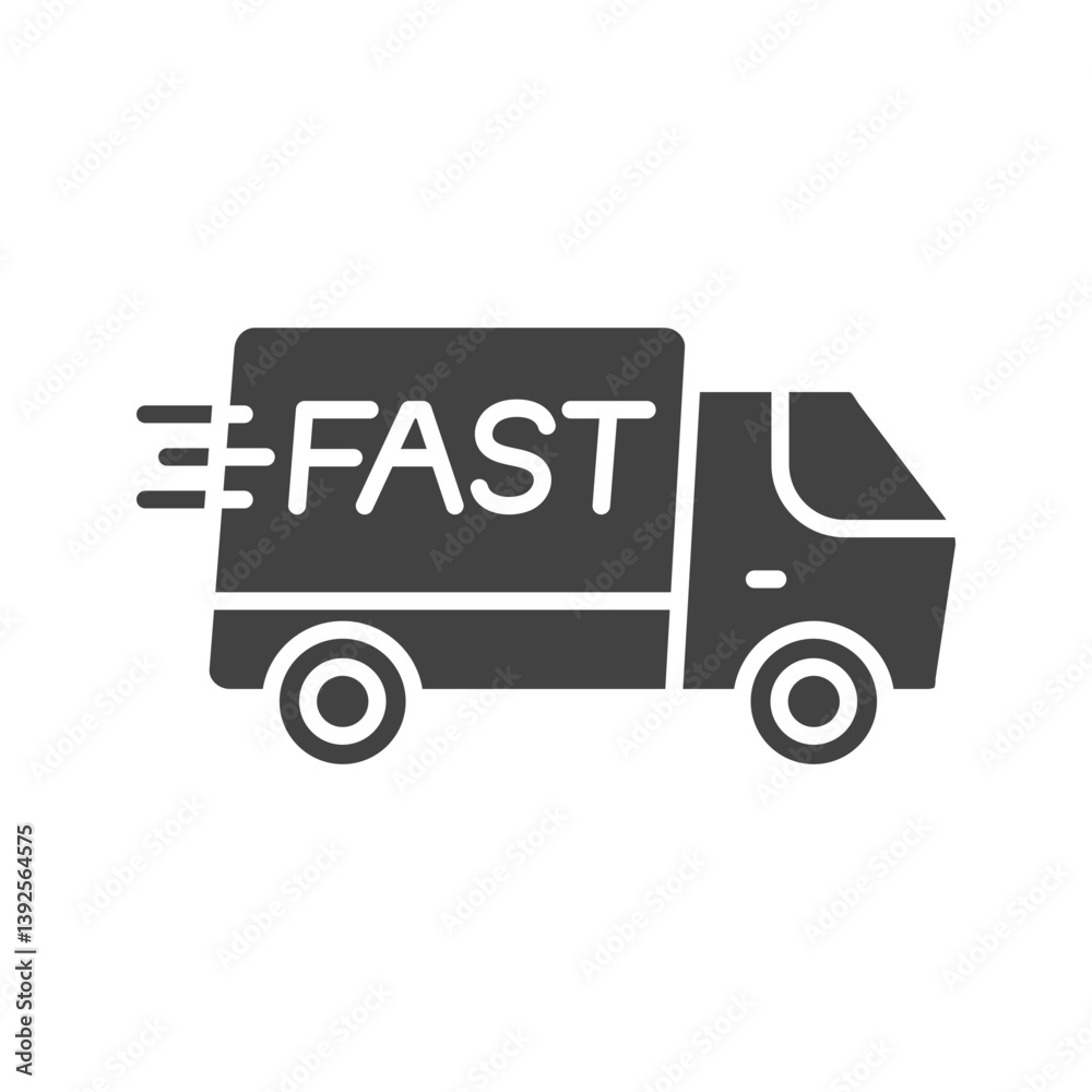 Fast Delivery icon vector image. Suitable for mobile apps, web apps and print media. Fast Delivery icon vector image. Suitable for mobile apps, web apps and print media.
