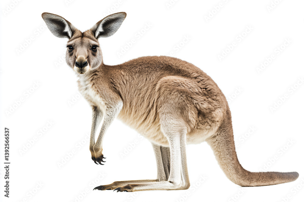 a kangaroo standing on its hind legs a kangaroo standing on its hind legs
