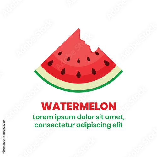 fresh watermelon fruit modern design