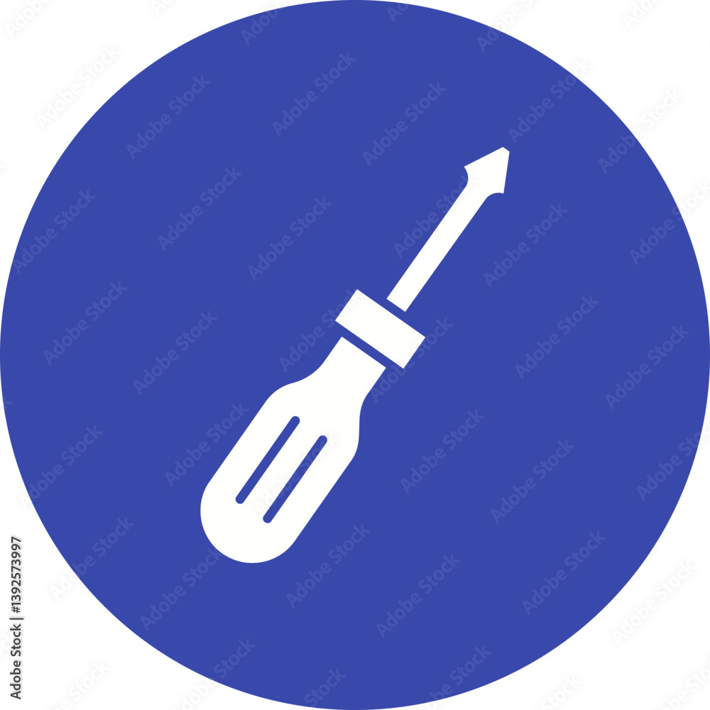 Screw Driver icon vector image. Suitable for mobile apps, web apps and print media. Screw Driver icon vector image. Suitable for mobile apps, web apps and print media.
