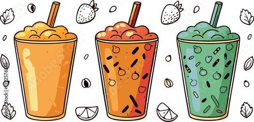 Refreshing Fruit Smoothies Three Delicious Summer Drinks