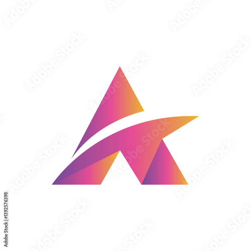 A Gradient Letter Logo